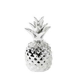 Figurka ceramiczna ananas Pina srebrna