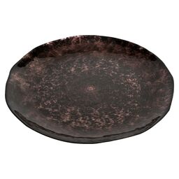 Patera dekoracyjna 32 cm brązowa