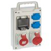 Rozdzielnia siłowa RS 1 / 4 6213 - 00 / 2 X 2P + Z 2 X 3P + N + Z 16 / 32 ELEKTRO - PLAST