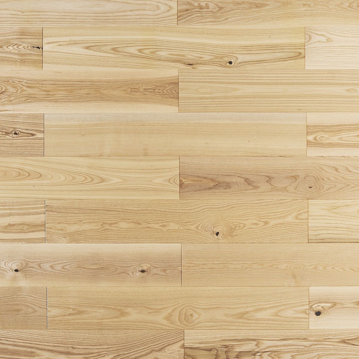 Podłoga drewniana deska trójwarstwowa Jesion 1-lamelowa lakier półmatowy 14 mm Barlinek