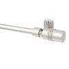 Karnisz mini do zazdrostek CYLINDER 80-120 cm srebrny