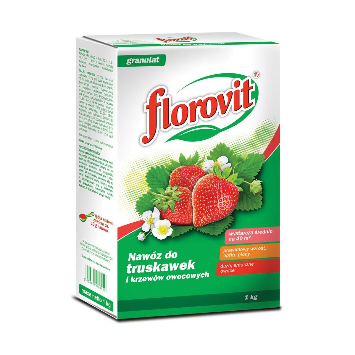 Nawóz do truskawek i krzewów owocowych 1kg Florovit