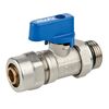 Zawór MINI PLUS z oringiem i złączką PEX/Al. G1/2"x16 niebieski VALVEX