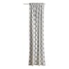 Zasłona Paola ornament beżowo-szara 140 x 260 cm na taśmie