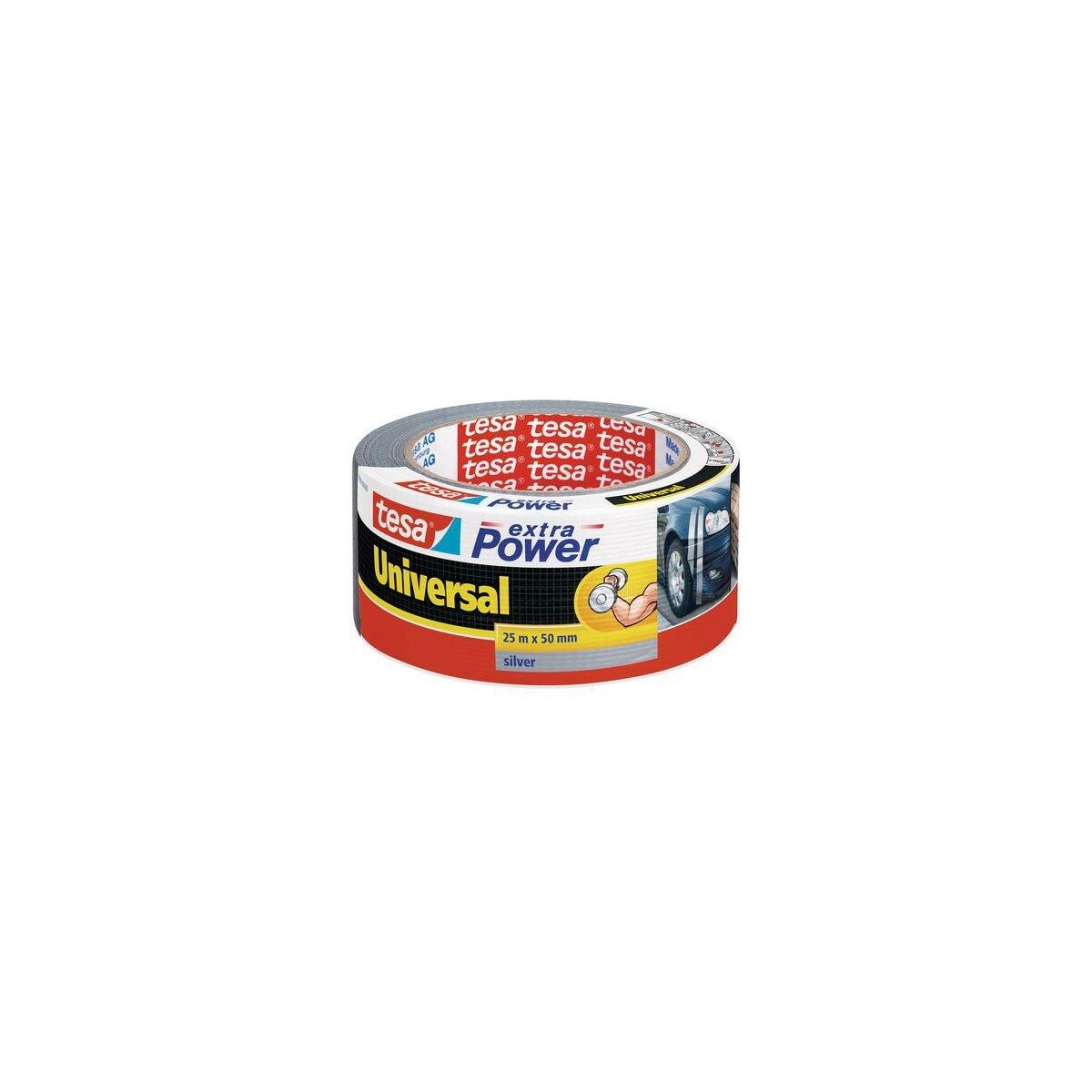 Taśma naprawcza UNIVERSAL 48 mm x 25 m srebrna TESA