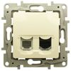 Gniazdo telefoniczno - komputerowe RJ11/RJ45 NILOE Kremowy LEGRAND