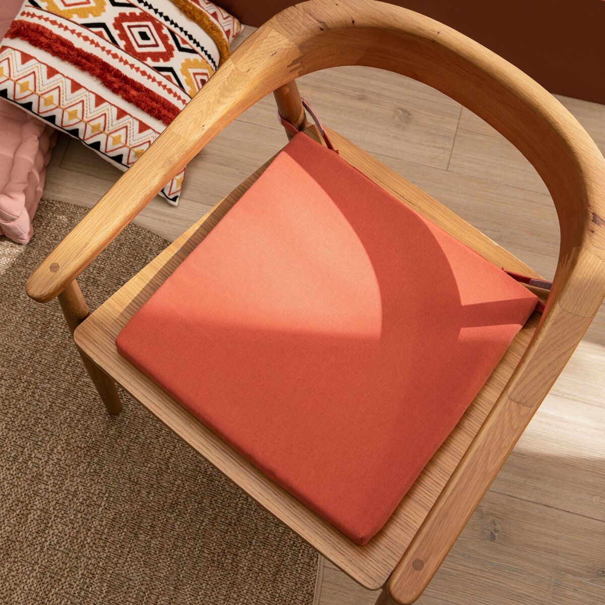 Poduszka na krzesło Joy pomarańczowy 40 x 40 x 4 cm Inspire