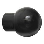 Końcówka do karnisza KULA czarna 20 mm 2 szt. INSPIRE
