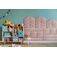 Panel ścienny tapicerowany równoległobok lewy Fllow mały 15x30 cm różowy Letto 60