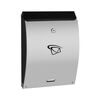 Skrzynka na listy 35 x 25 x 7.5 cm czarno-srebrna C4 LUX16