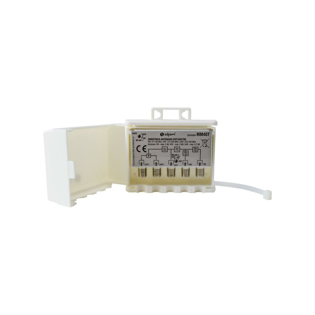 Zwrotnica antenowa VHF/UHF/FM MM407 DPM