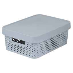 Pojemnik z pokrywą Infinity ażurowy 11 l 36 x 27 x 14 cm Curver
