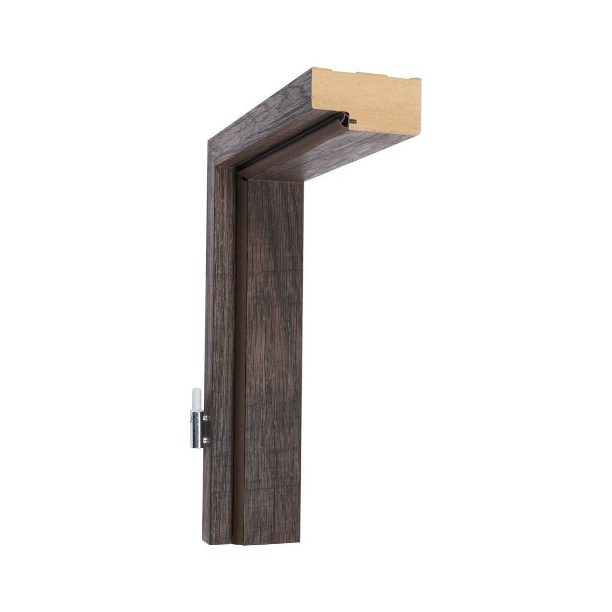 Baza lewa ościeżnicy stałej orzech San Marino 90 mm Perfect Door