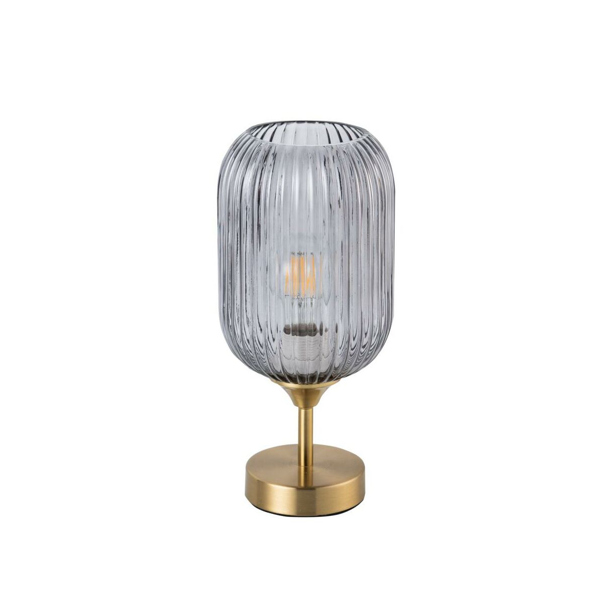 Lampa stołowa Sufflok złoto-szara E27 Polux