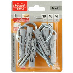 Kołek uniwersalny 10 mm 6 szt. Wkręt-met
