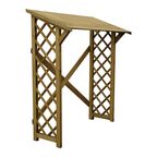 Drewutnia z kratką 180 cm x 79 cm x 178 cm STELMET