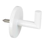 Haczyk do upięcia zasłon biały 20 mm 2 szt. INSPIRE