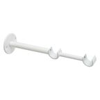 Wspornik do karnisza 20 mm podwójny ścienny biały regulowana długość 215-270 mm INSPIRE