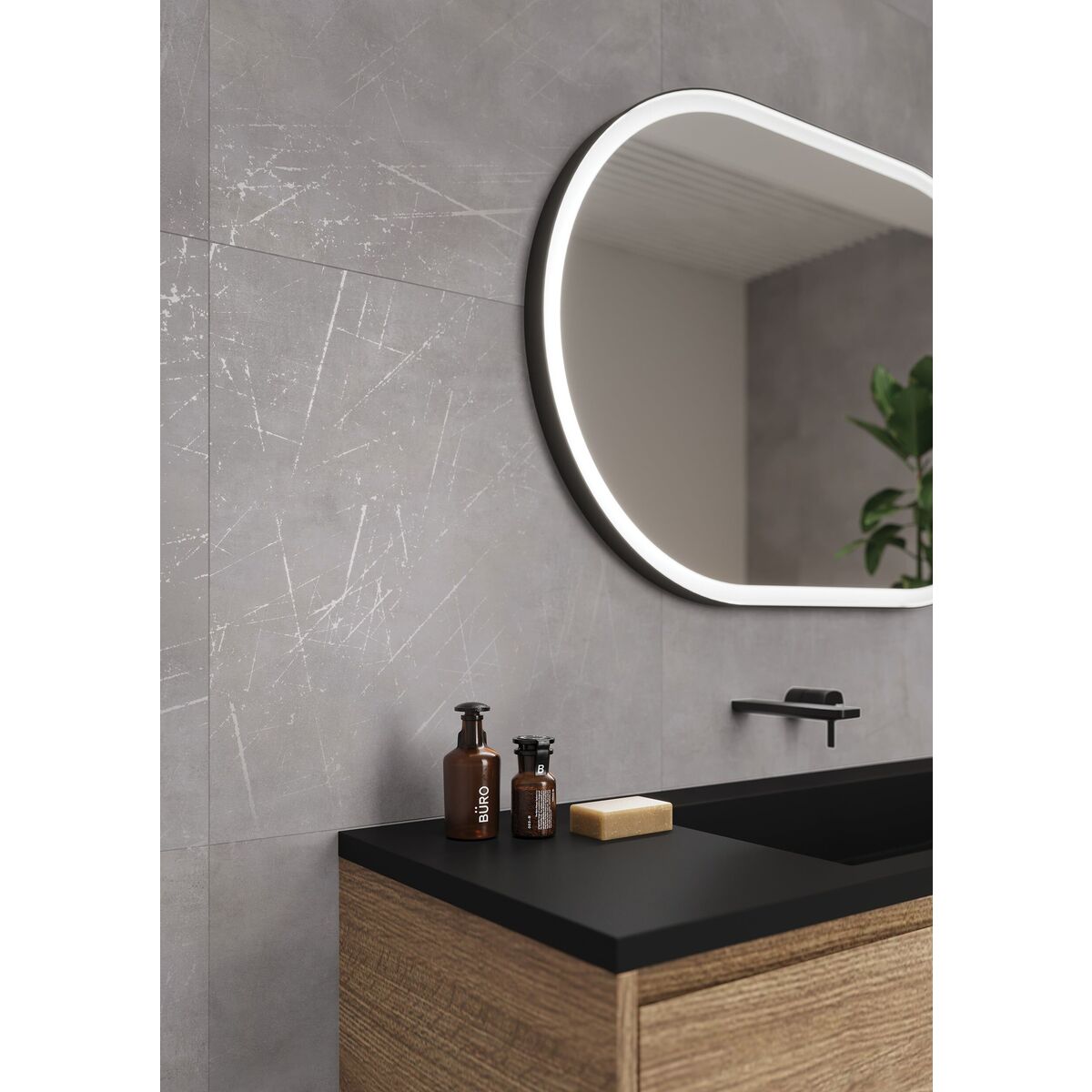 Gres szkliwiony Medan Graphite 60 x 60 Ceramika Gres
