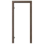 Ościeżnica REGULOWANA do skrzydeł bezprzylgowych 80 Lewa Dąb brązowy 120 - 140 mm PORTA