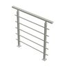 Balustrada ochronna podłogowa ALASKA Srebrna 120 cm DOLLE