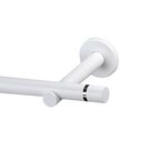 Karnisz pojedynczy TOKYO EASY 200 cm biały mat 19 mm metalowy