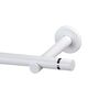 Karnisz TOKYO 200 cm pojedynczy biały mat 19 mm metalowy