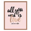 Obraz MODERNPIK GOLD ALL YOU NEED 27 x 33 cm