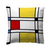 Poduszka Mondrian czerwono-żółta 40 x 40 cm Inspire