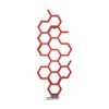 Grzejnik łazienkowy HEX 1220/486 czerwony TERMA