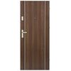 Drzwi zewnętrzne drewniane Iryd 02 orzech premium 90 Prawe Domidor