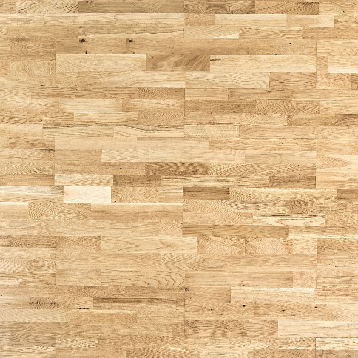 Podłoga drewniana deska trójwarstwowa Dąb rustic 4-lamelowa lakier półmatowy 14 mm Barlinek