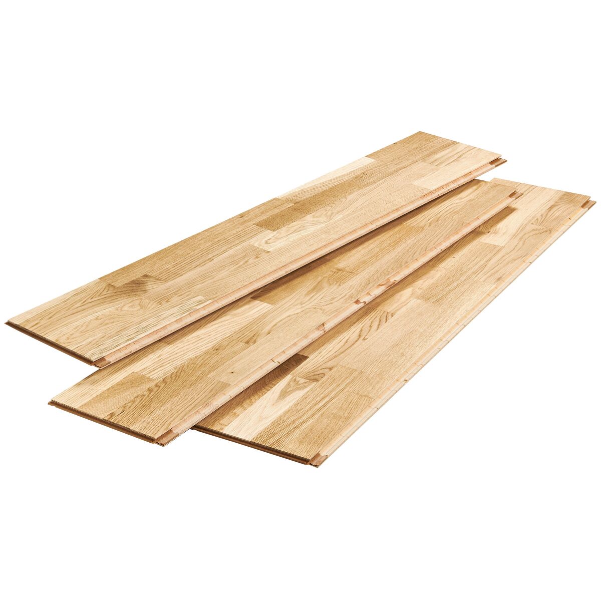 Podłoga drewniana deska trójwarstwowa Dąb rustic 4-lamelowa lakier półmatowy 14 mm Barlinek
