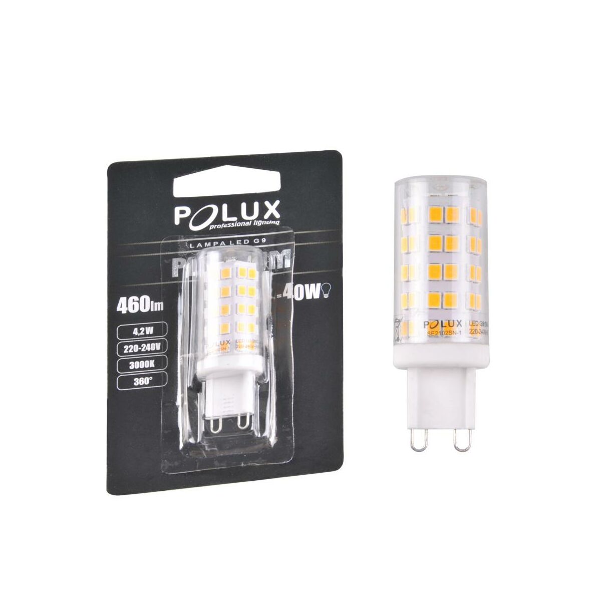 Żarówka LED G9 (230 V) 4 W 420 lm Ciepła SMD Polux
