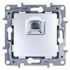 Gniazdo telefoniczne RJ11 pojedyncze NILOE aluminium LEGRAND