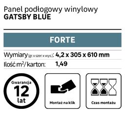 Panele winylowe Gatsby blue Forte Artens