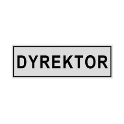 Znak informacyjny 'Dyrektor' 8x22 cm