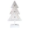 Choinka ażurowa biała 38 cm 20 LED
