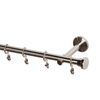 Karnisz SMART FIX 160 cm pojedynczy nikiel 19 mm metalowy