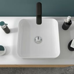 Umywalka ceramiczna nablatowa Studio Square 36 mat Sensea