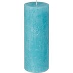 Świeca pieńkowa Rustic aqua wys. 19 cm Bolsius