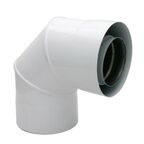 Kolano wentylacyjne DWUŚCIENNE 80/125MM 90˚ 80/125 mm SPIROFLEX