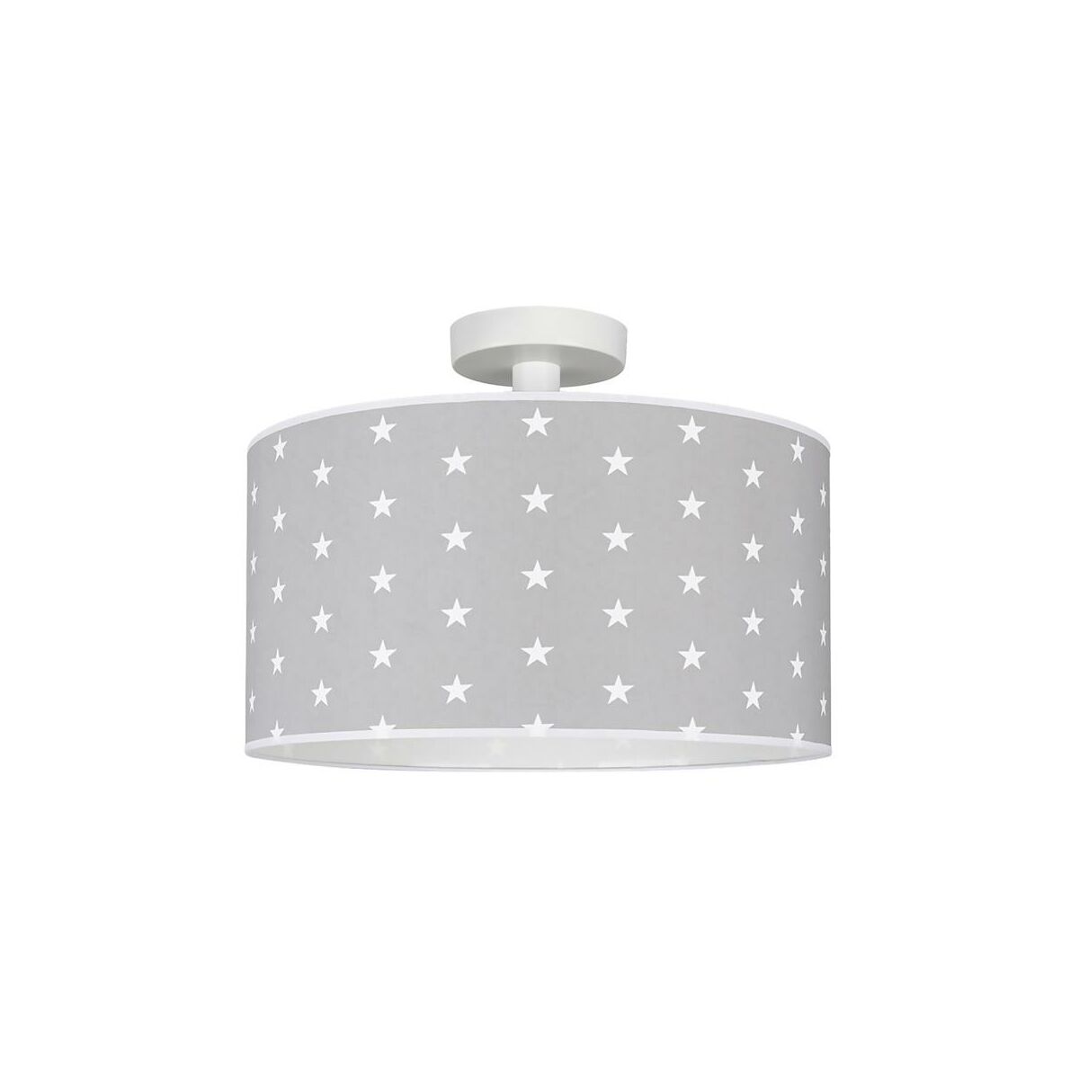 Lampa sufitowa Stelo szara w białe gwiazdki E27 Spot-Light