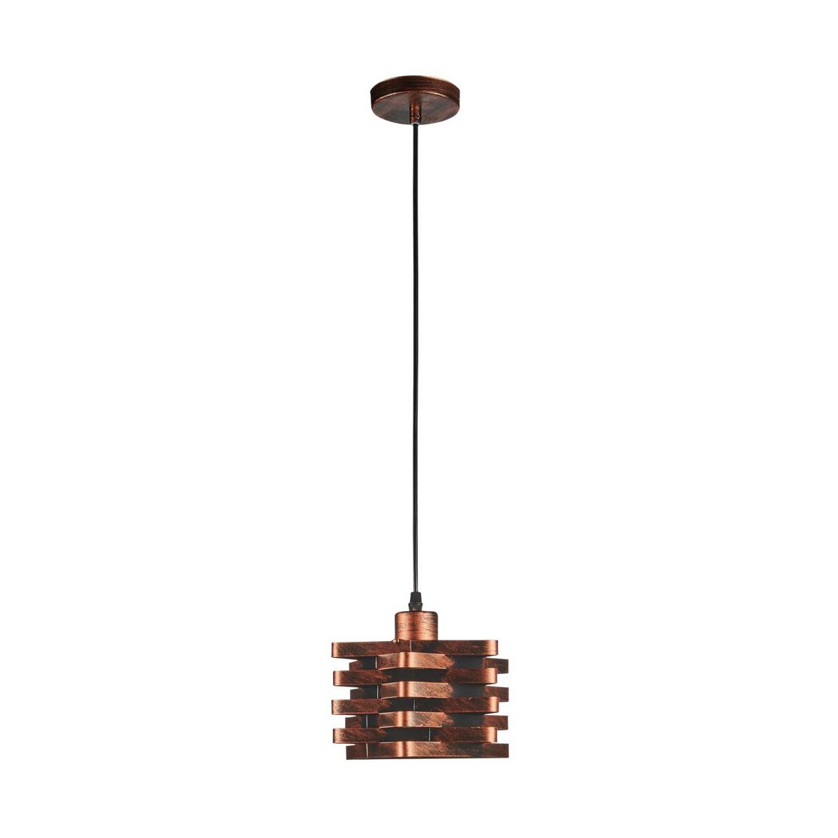 Lampa wisząca Iron miedziana E27