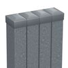 Słupek ogrodzeniowy 4 szt. 6 x 4 x 200 cm ocynk POLARGOS