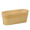 Osłonka na doniczki 30 x 11.7 cm plastikowa złota BELLA