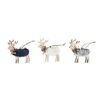 Zawieszka renifer drewniany 11 cm 1 szt. mix