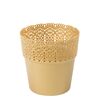 Osłonka na doniczkę 14.5 cm plastikowa złota BELLA