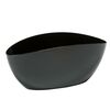 Osłonka na doniczkę 35 cm plastikowa czarna LUNA