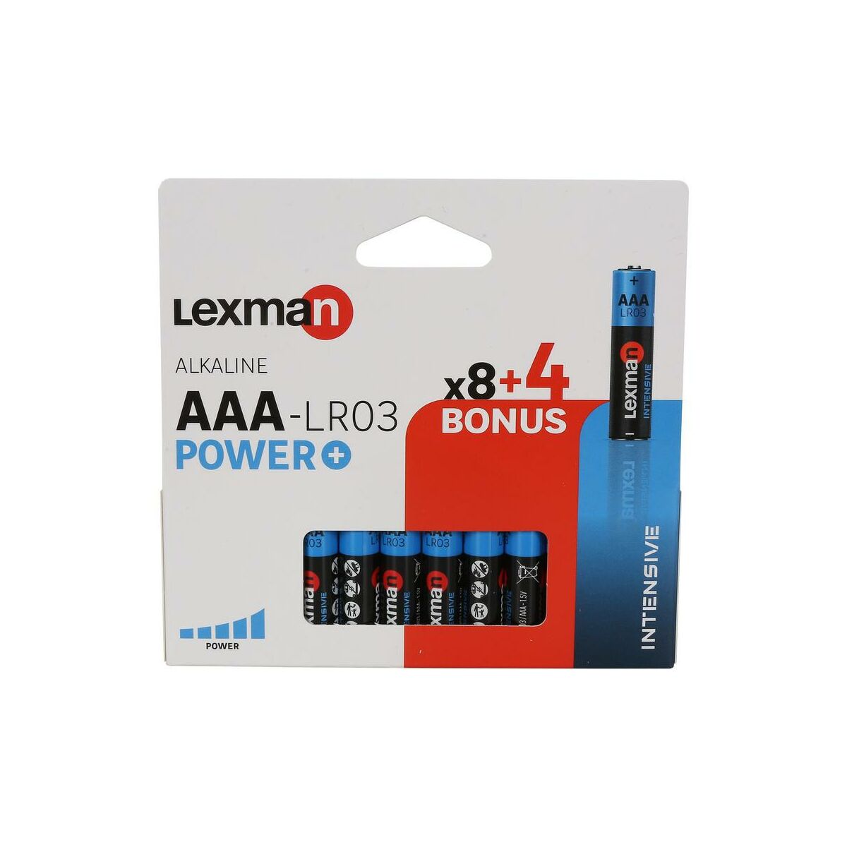 Bateria alkaliczna INTENSIVE LR03/AAA 12 SZT. LEXMAN